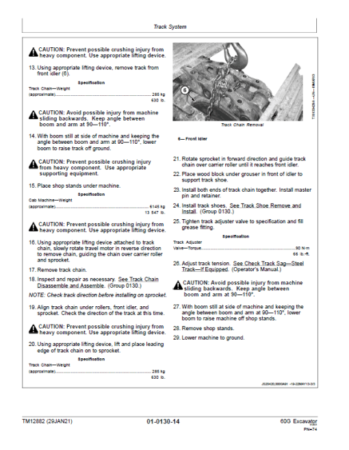 John Deere 60G Excavator Repair Technical Manual (S.N after J285001 - ) - Image 3