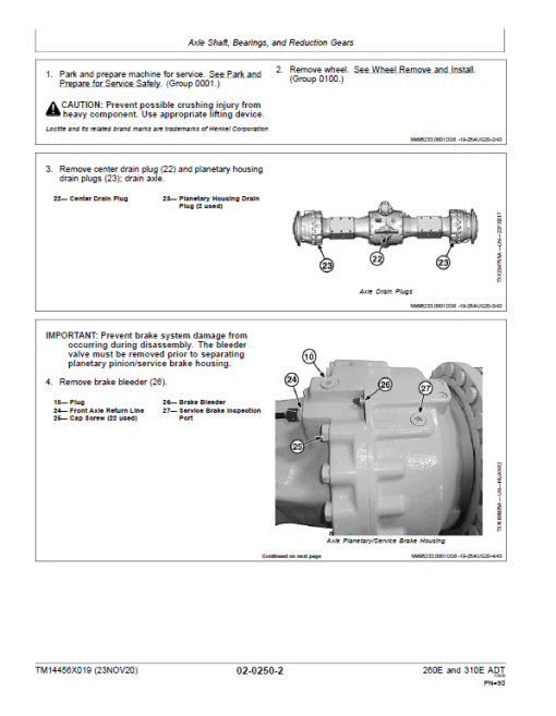 John Deere 260E, 310E Articulated Dump Truck Technical Manual (S.N. F708125 - ) - Image 3