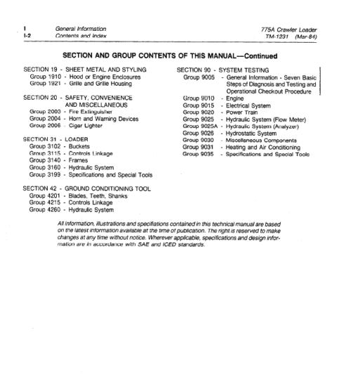 John Deere 755A Crawler Loader Repair Technical Manual (TM1231) - Image 4