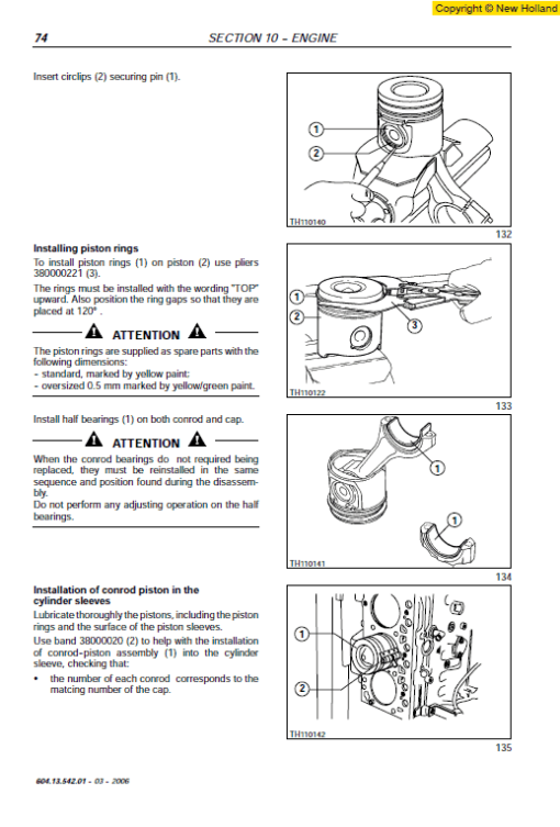 New Holland LM1340, LM1342 and LM1345 Telehandlers Manual - Image 2