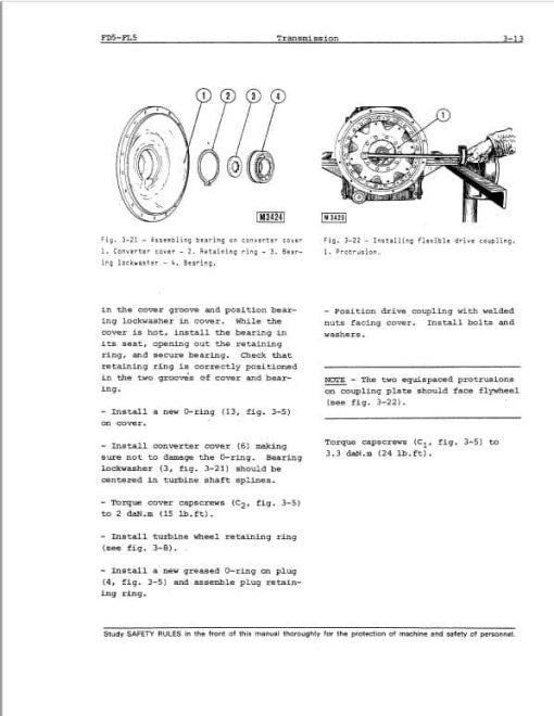 Fiatallis FL5, FL5B, FD5 Crawler Loader Repair Service Manual - Image 3