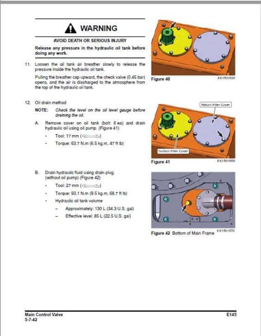 Bobcat E145 Compact Excavator Service Repair Manual - Image 3