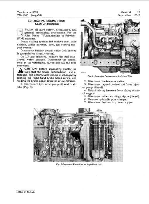 John Deere 3020 Row-Crop Tractor Repair Technical Manual (SN. from 123000 -) - Image 3