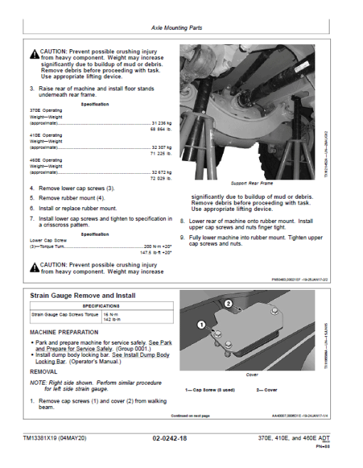 John Deere 370E, 410E, 460E Dump Truck Technical Manual (S.N. after C634583 & D668586 - ) - Image 3