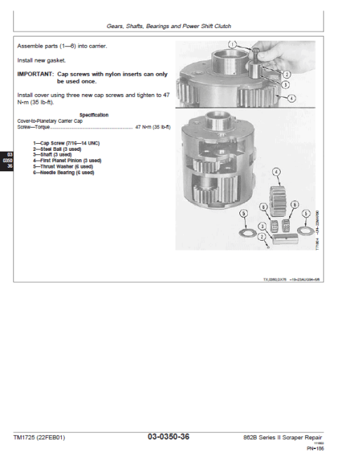 John Deere 862B Series II Scraper Repair Technical Manual (S.N after 818323) - Image 3