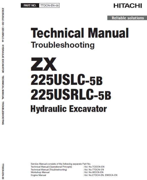 Hitachi ZX225USLC-5B and ZX225USRLC-5B ZAXIS Excavator Repair Manual - Image 3