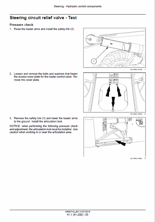 New Holland W110D Tier 2 Wheel Loader Service Manual - Image 3