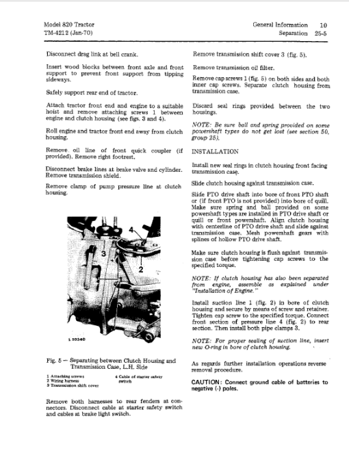 John Deere 820 Tractor Repair Technical Manual (S.N after 37000 -) - Image 3