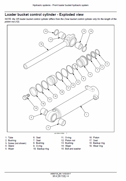 New Holland W110D Tier 4B Wheel Loader Service Manual - Image 3