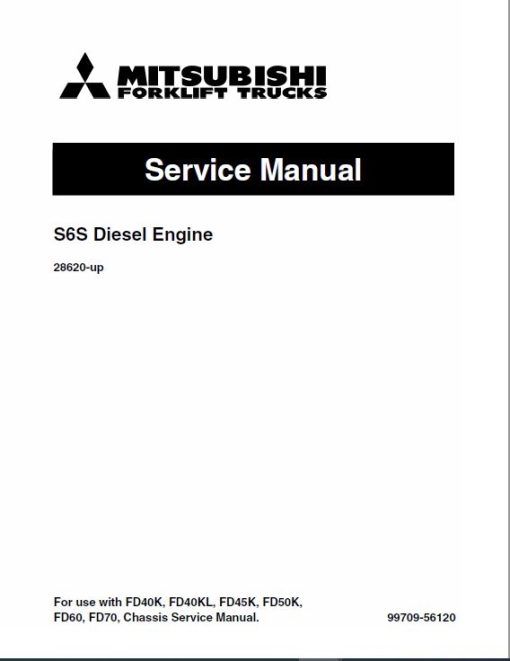 Mitsubishi FD40N, FD45N, FD50CN, FD50N, FD55N Forklift Service Manual - Image 3