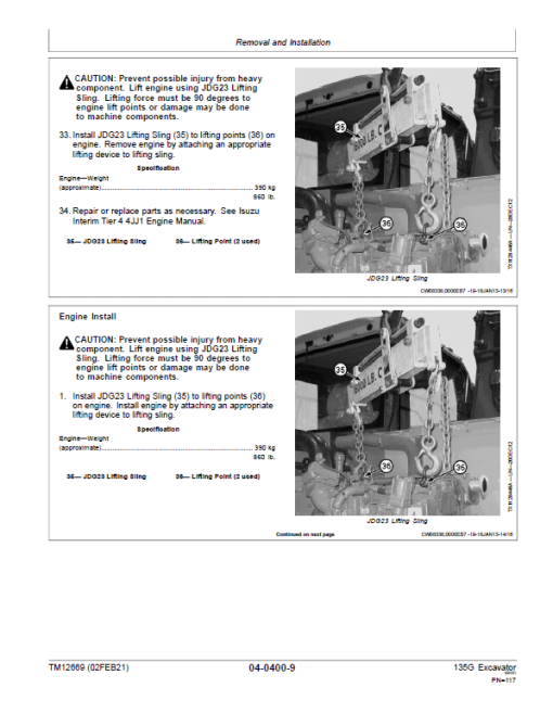 John Deere 135GLC Excavator Repair Technical Manual (S.N after E400001 - ) - Image 3