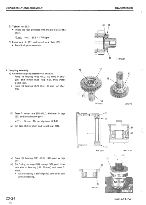 Komatsu D65A-7, D65E-7, D65P-7 Dozer Service Manual - Image 3