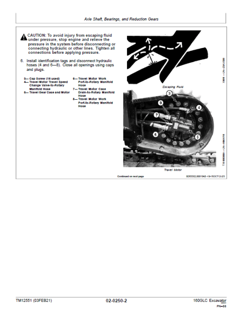 John Deere 160GLC Excavator Repair Technical Manual (PIN: 1FF160GX_ _D055001- ) - Image 3