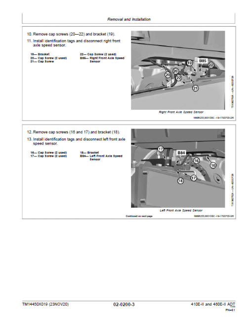 John Deere 410E II, 460E II Articulated Dump Truck Technical Manual (S.N. F708125 - ) - Image 3