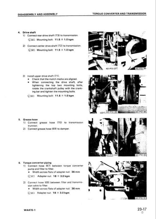 Komatsu WA470-1 Wheel Loader Service Manual - Image 3