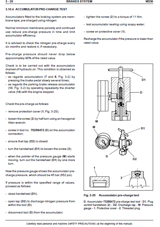 New Holland W230 Wheeled Loader Service Manual - Image 3