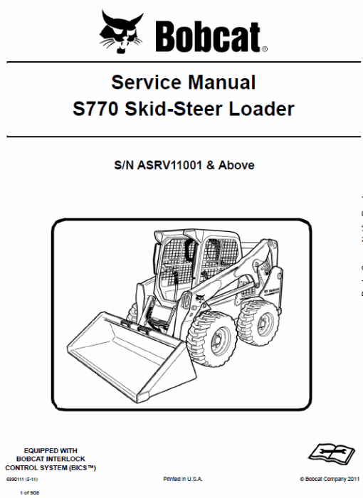 Bobcat S770 Skid-Steer Loader Service Manual - Image 7