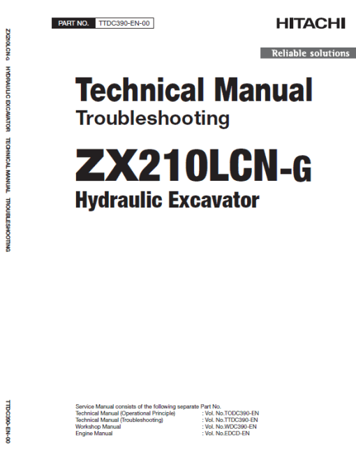 Hitachi ZX210LCN-G ZAXIS Excavator Repair Manual - Image 3