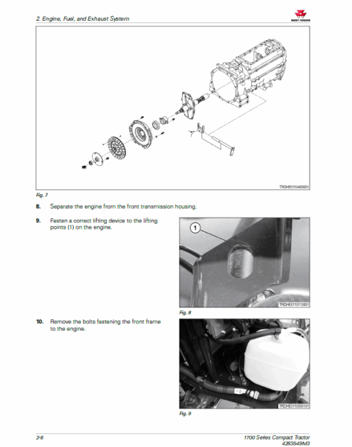 Massey Ferguson 1726E, 1734E, 1739E Tractor Service Manual - Image 3