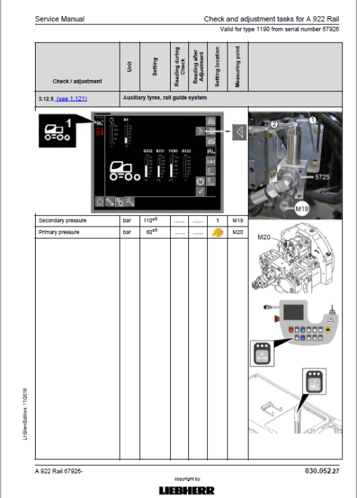 Liebherr A922 Rail Litronic Tier 4i Excavator Service Manual - Image 3