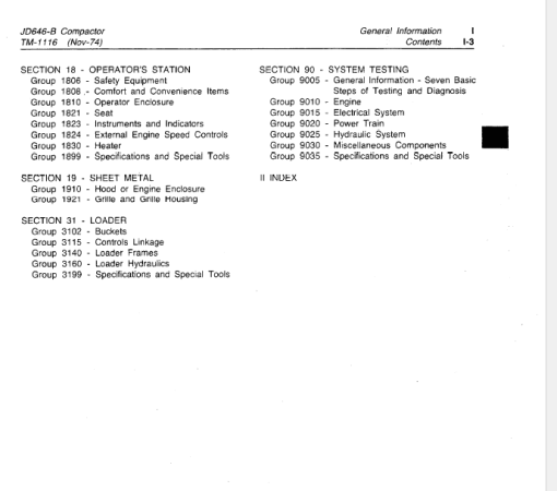 John Deere 646B Compactor Repair Technical Manual (TM1116) - Image 4