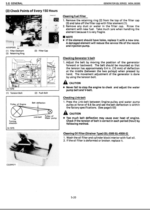 Kubota GL Series Generator Workshop Service Manual - Image 3