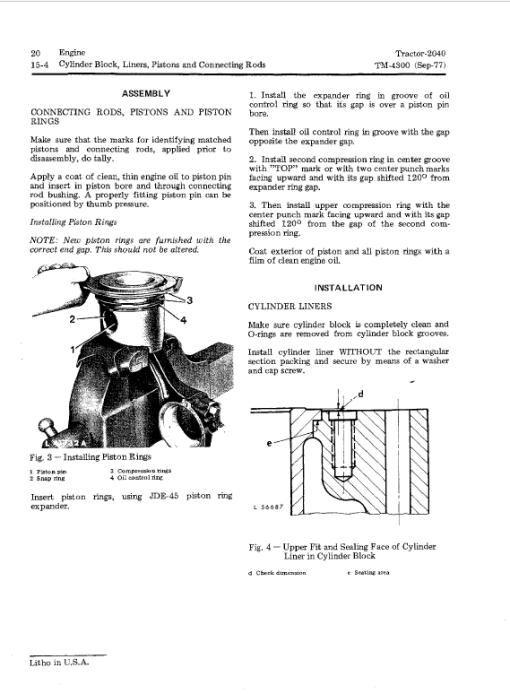 John Deere 2040 Tractor Repair Technical Manual (SN. 010001-349999) - Image 3