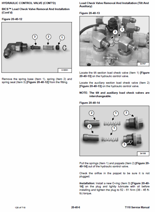 Bobcat T110 Compact Loader Service Manual - Image 2