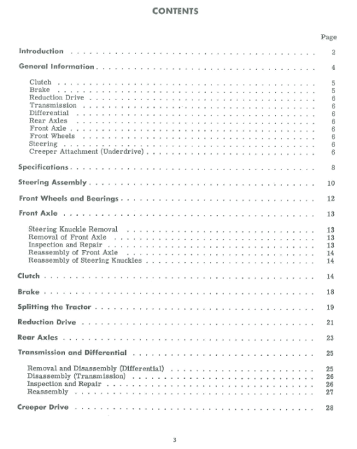 Cub Cadet 70 and 100 Tractor Service Manual - Image 2