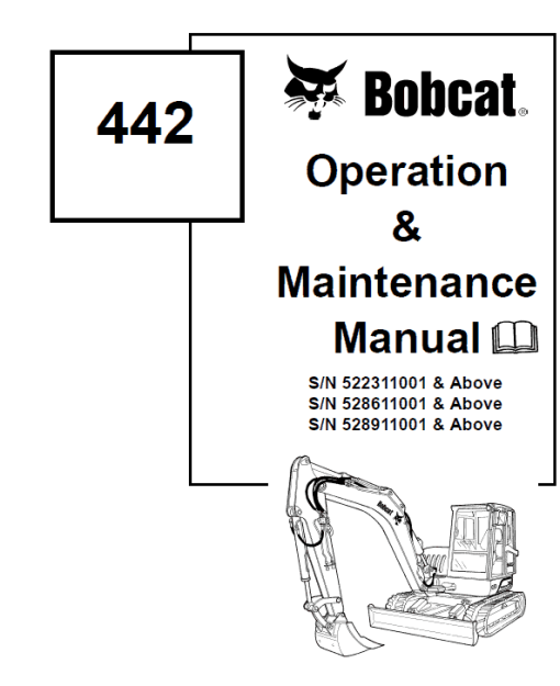 Bobcat 442 Excavator Repair Service Manual - Image 2