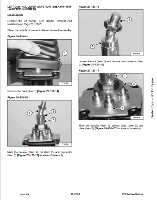 Bobcat E26 Excavator Repair Service Manual - Image 5