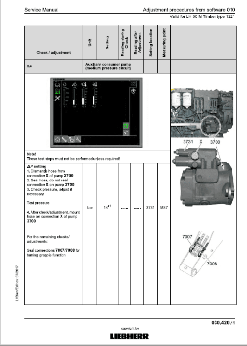 Liebherr LH40M, LH40C, LH50M Timber, LH50M Tier 4i Excavator Service Manual - Image 3