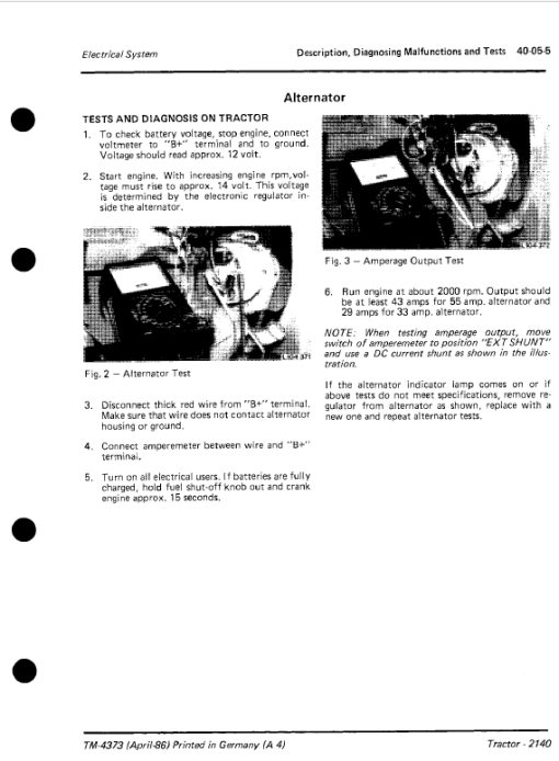 John Deere 2140 Tractor Repair Technical Manual - Image 3