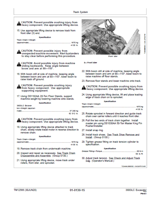 John Deere 380GLC Excavator Repair Technical Manual (S.N after E900001 - ) - Image 3