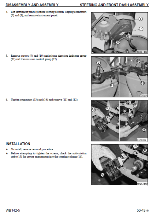 Komatsu WB142-5 Backhoe Loader Service Manual - Image 3