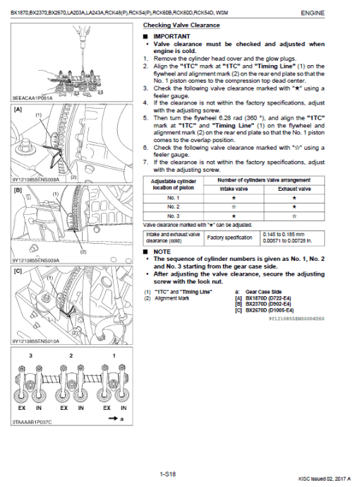 Kubota BX1870, BX2370, BX2670 Tractor Loader Workshop Manual - Image 3