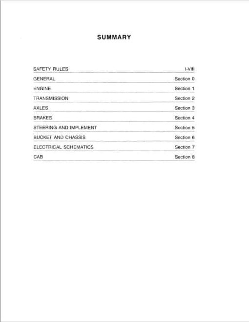 Fiatallis FR70 Wheel Loader Repair Service Manual - Image 3