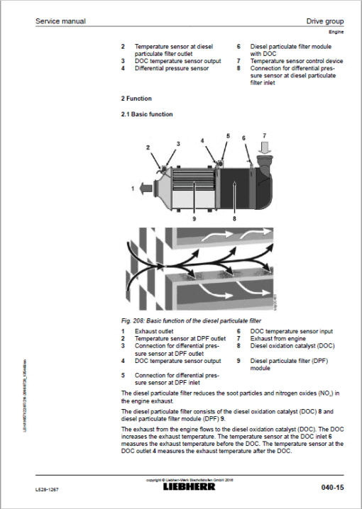 Liebherr L528 Type 1267 Wheel Loader Service Manual - Image 3