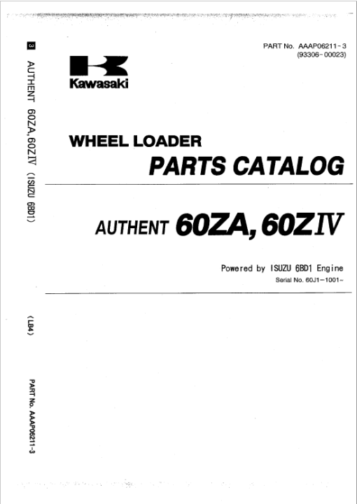 Kawasaki 60ZIV Wheel Loader Repair Service Manual - Image 2