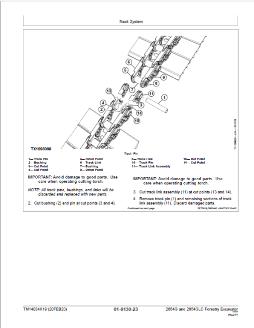 John Deere 2654G, 2654GLC Swing Excavator Repair Technical Manual (S.N after F260001 - ) - Image 3