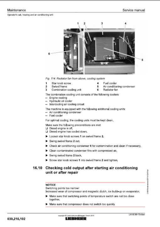 Liebherr LH60M, LH60M Timber, LH60C Tier 4i Excavator Service Manual - Image 3