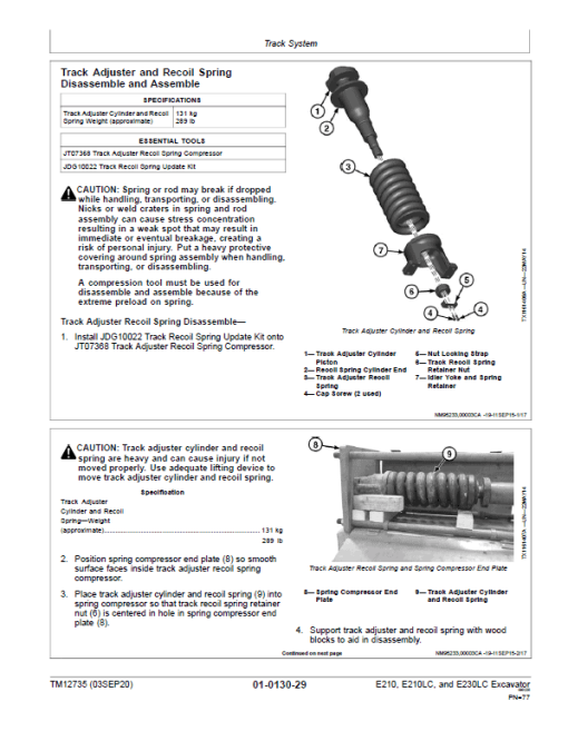 John Deere E210, E210LC, E230LC Excavator Technical Manual (S.N after C400021 & D400202) - Image 3