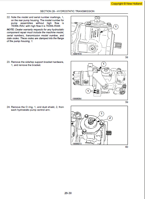 New Holland LS160 and LS170 SkidSteer Service Manual - Image 3