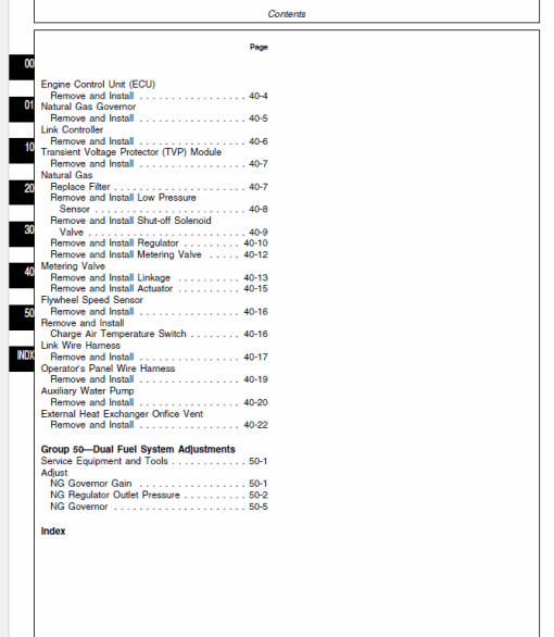 John Deere 400 Series Type 6076AFD Dual Fuel Engines Technical Manual (CTM93) - Image 4