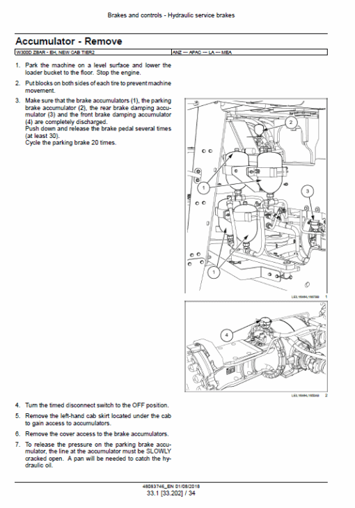 New Holland W270D, W300D Tier 2 Wheel Loader Service Manual - Image 3