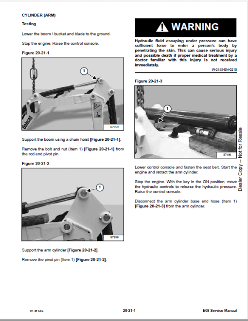 Bobcat E08 Excavator Repair Service Manual - Image 3