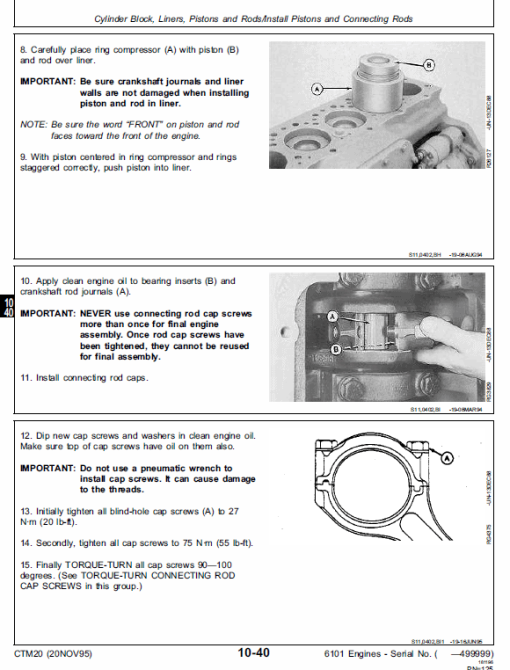 John Deere 500 Series Type 6101 Diesel Engines Manual (CTM20) - Image 4