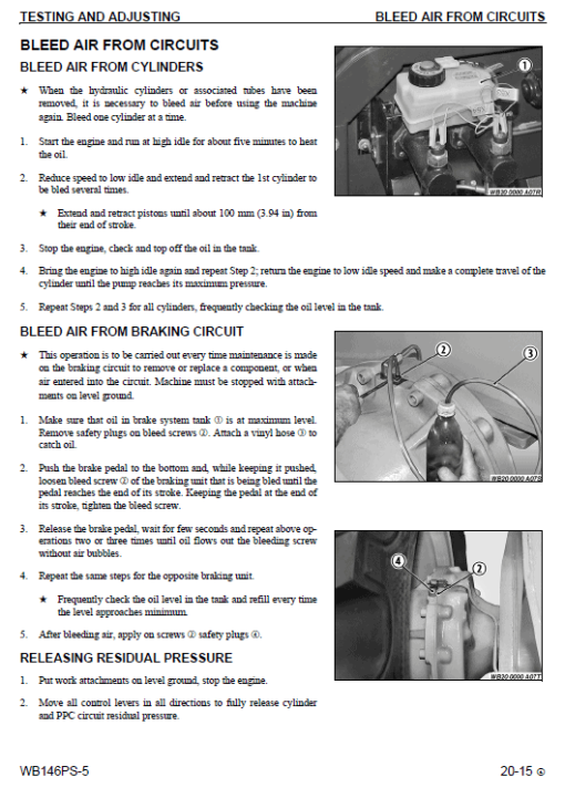 Komatsu WB146PS-5 Backhoe Loader Service Manual - Image 3