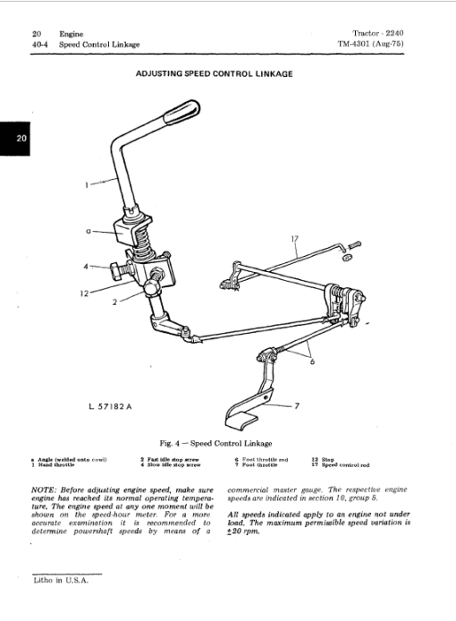 John Deere 2240 Tractor Repair Technical Manual - Image 3