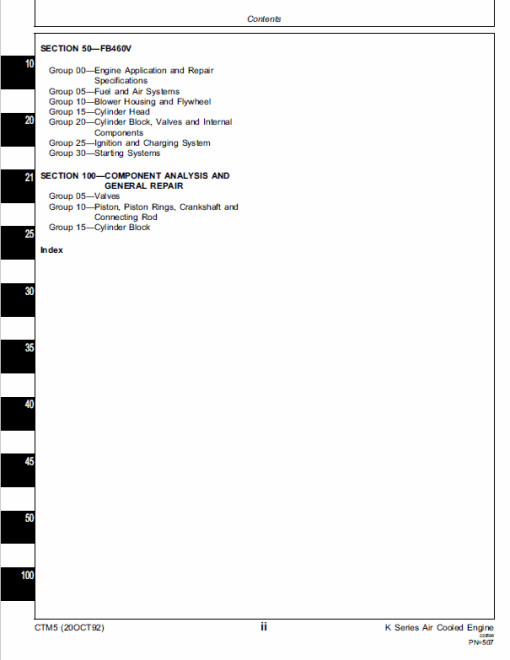 John Deere K Series Air Cooled & Liquid Cooled Engines Manual (CTM5 and CTM39) - Image 4